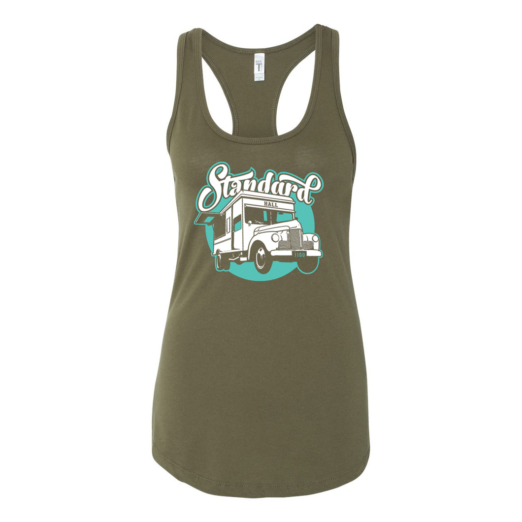 Standard Hall - Food Truck - Womens Racer Tank