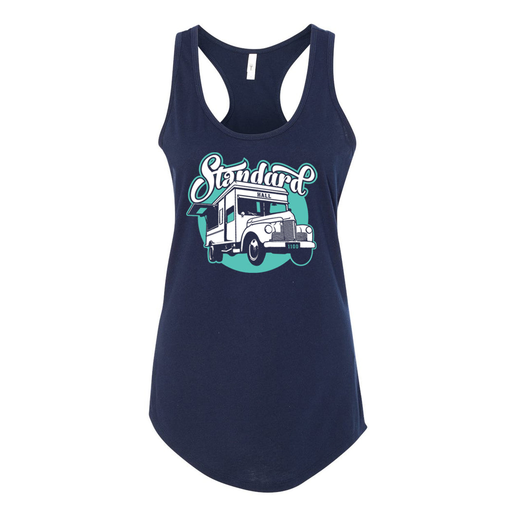 Standard Hall - Food Truck - Womens Racer Tank