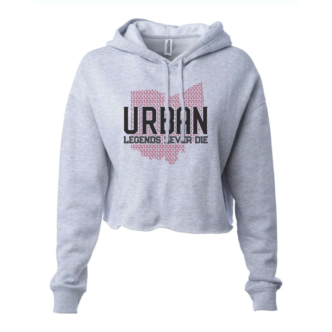 UM Pint House - Legends Never Die - Crop Fleece Hoodie